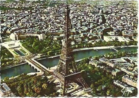 POSTAL L00475: Vista aerea de la Torre Eiffel de Londres