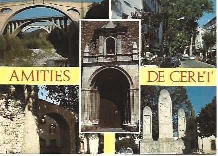 POSTAL L00477: Amities de Ceret, Francia