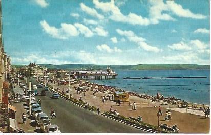 POSTAL L00446: Playa en Weymouth