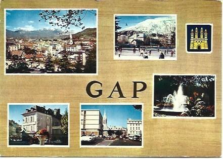 POSTAL L00480: Vistas de Gap, Francia