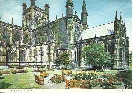 POSTAL L00453: Catedral de Chester, Gran Bretaña