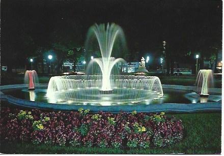 POSTAL L00482: Fuente de la plaza Victor Hugo de Grenoble, Francia