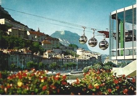 POSTAL L00483: Estacion del teleferico de Grenoble, Francia
