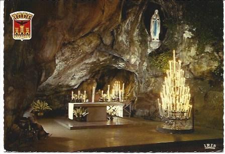 POSTAL L00518: La Cueva milagrosa de Lourdes