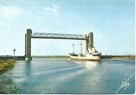 POSTAL L00521: Puente Martrou en Rochefort, Francia