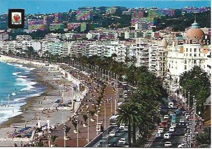 POSTAL L00489: La Promenade des Anglais en Niza, Francia