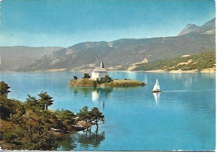 POSTAL L00490: Lago de Serre Ponçon, Alpes de Francia