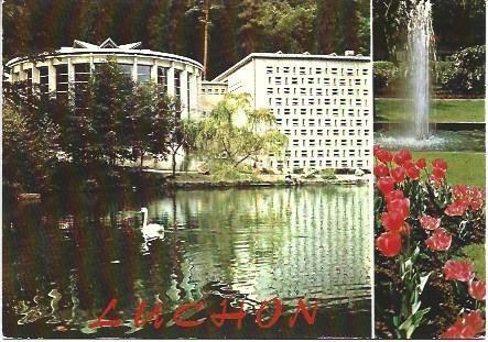 POSTAL L00500: Vaporarium de Luchon, Francia