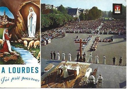 POSTAL L00380: Via Crucis en Lourdes, Francia