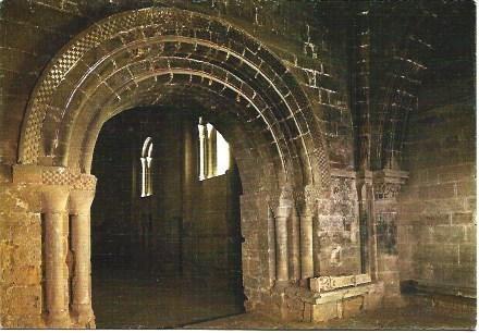 POSTAL L00355: Interior del Castillo de los Calatrava en Alcañiz, Teruel