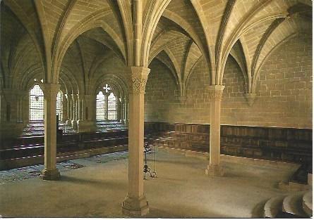 POSTAL L00357: Sala Capitular del Monasterio de Poblet