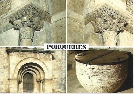 POSTAL L00368: Iglesia romanica de Porqueres, Girona