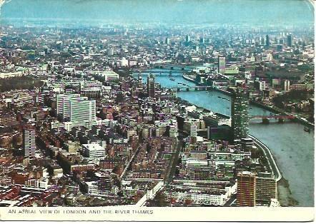 POSTAL L00423: Vista aera de Londres