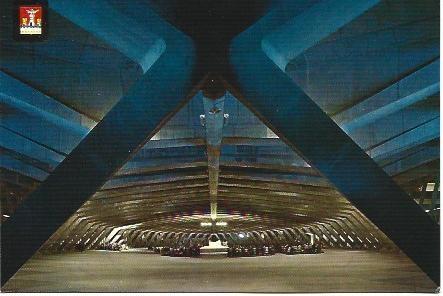 POSTAL L00396: Interior de la basilica subterranea de Lourdes