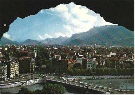 POSTAL L00403: Plaza de la Bastilla en Grenoble, Francia