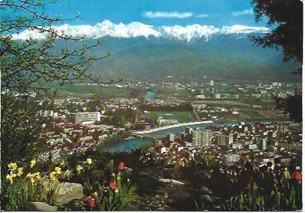 POSTAL L00409: Vista general de Grenoble, Francia