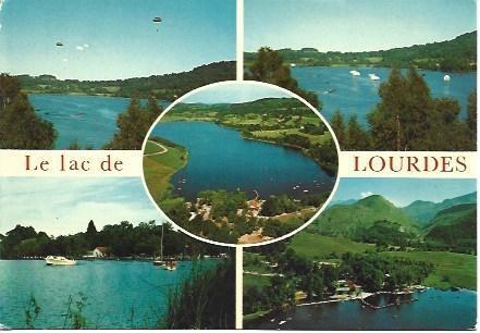 POSTAL L00412: Lago de Lourdes, Francia
