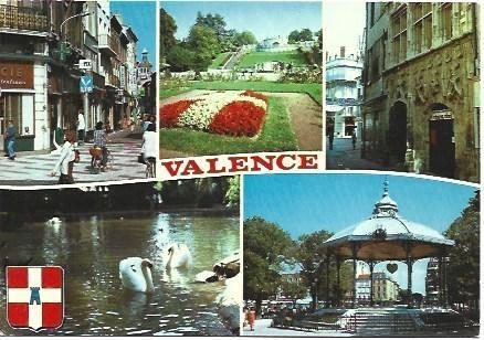 POSTAL L00405: Vistas de Valence, Francia