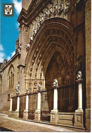 POSTAL L00620: Puerta de los Leones de la Catedral de Toledo
