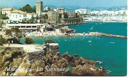 POSTAL L00687: Castillo de la Napole en Mandelieu, Francia