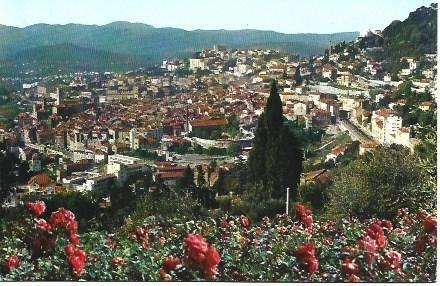 POSTAL L00689: Vista aerea de Grasse, Francia