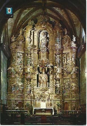 POSTAL L00697: Retablo de la iglesia de Saint Pierre en Prades, Francia