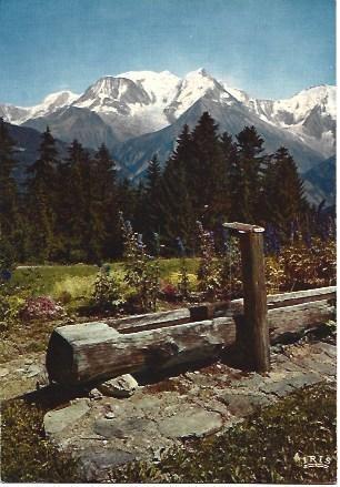 POSTAL L00656: Vista del Mont Blanc