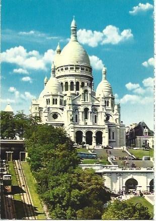 POSTAL L00673: Basilica del Sagrado Corazon en Paris