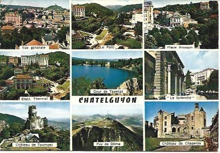 POSTAL L00551: Vistas de Chatelguyon, Francia