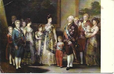 POSTAL L00533: La familia de Carlos V , por Goya