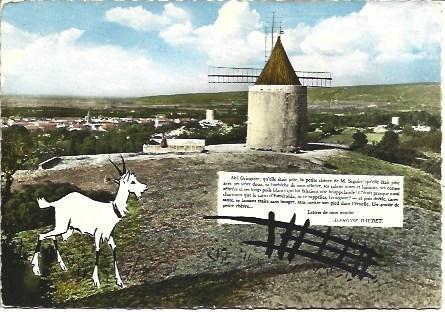 POSTAL L00544: Molino de Alphonse Daudel, Francia