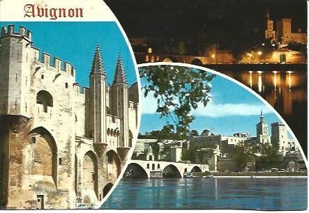 POSTAL L00592: Vistas de Avignon, Francia