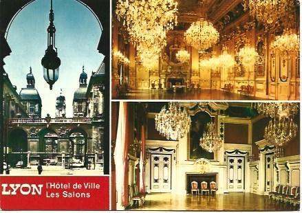 POSTAL L00598: Salones del Ayuntamiento de Lyon