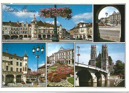 POSTAL L00572: Vistas de Pont a Moussen, Francia