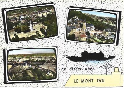 POSTAL L00578: Vistas de Le Mont Dol, Francia