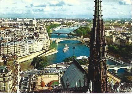 POSTAL L00116: Panoramica de Paris sobre el Sena