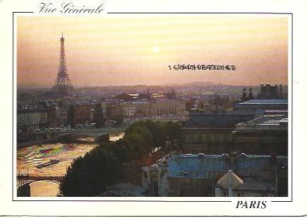 POSTAL L00128: Vista panoramica de Paris