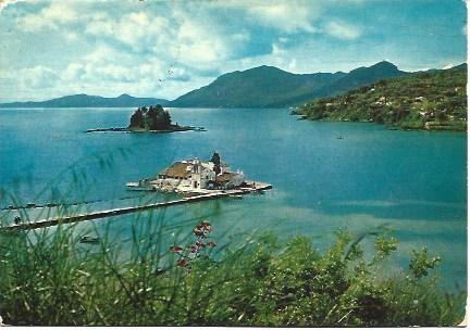 POSTAL L00109: Ponticonissi en Corfu, Grecia