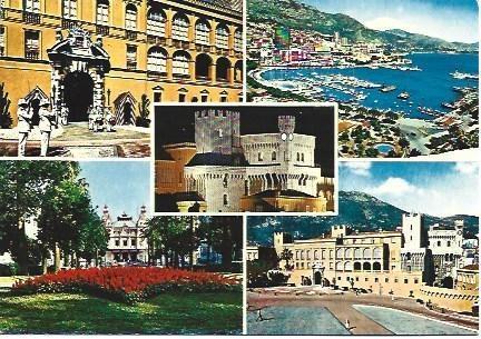 POSTAL L00106: Vistas de Monaco y Costa Azul