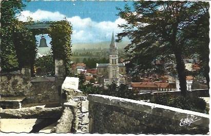 POSTAL L00169: Vista del Fuerte de Lourdes, Francia