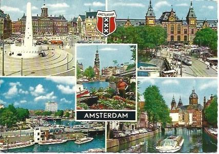 POSTAL L00171: Vistas de Amsterdam