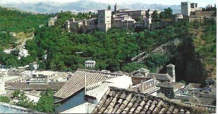 POSTAL L00151: Vista general de la Alhambra de Granada