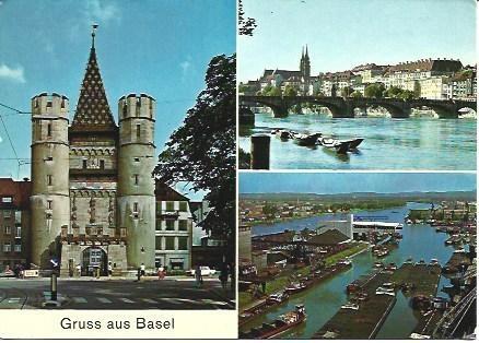 POSTAL L00088: Vista de Bale, Suiza