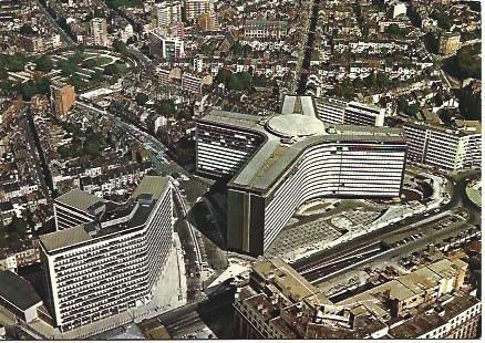 POSTAL L00087: Vista aerea de la seda de la UE en Bruselas