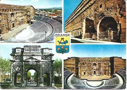 POSTAL L00025: Vistas de Orange, Francia