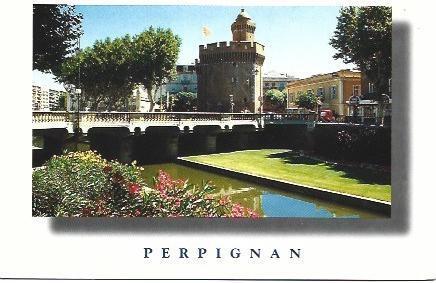 POSTAL L00029: Puente en Perpignan, Francia