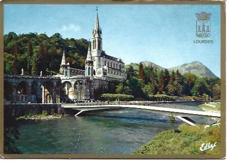 POSTAL L00045: Basilica de Lourdes