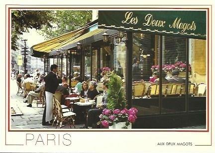POSTAL L00065: Les Deux Magots en Paris