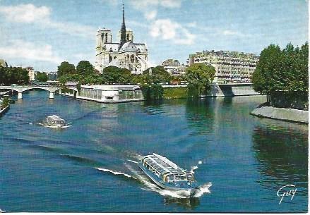 POSTAL L00058: Rio Sena en Paris