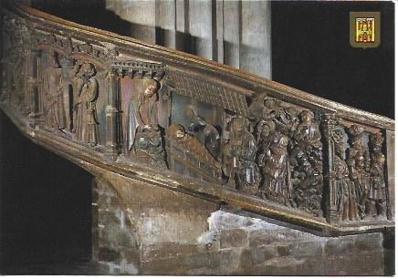 POSTAL L00302: Escalerad del Coro de la Iglesia Arciprestal de Morella